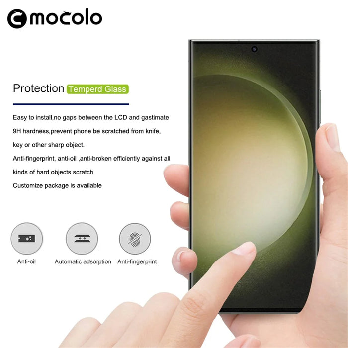 MOCOLO 25Pcs For Samsung Galaxy S23 Ultra Screen Protector 3D Curved Tempered Glass Film - 5