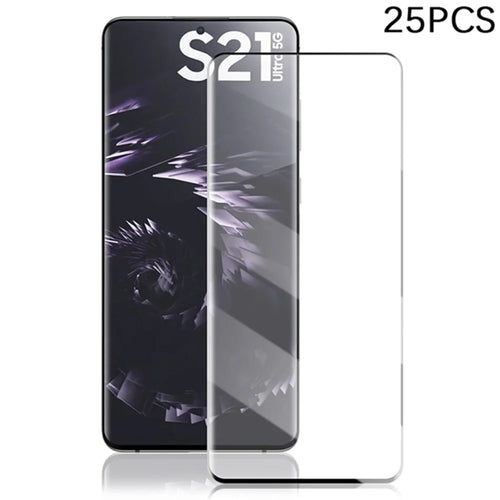 MOCOLO 25Pcs For Samsung Galaxy S21 Ultra 5G Screen Protector 3D Curved Tempered Glass Film - 1