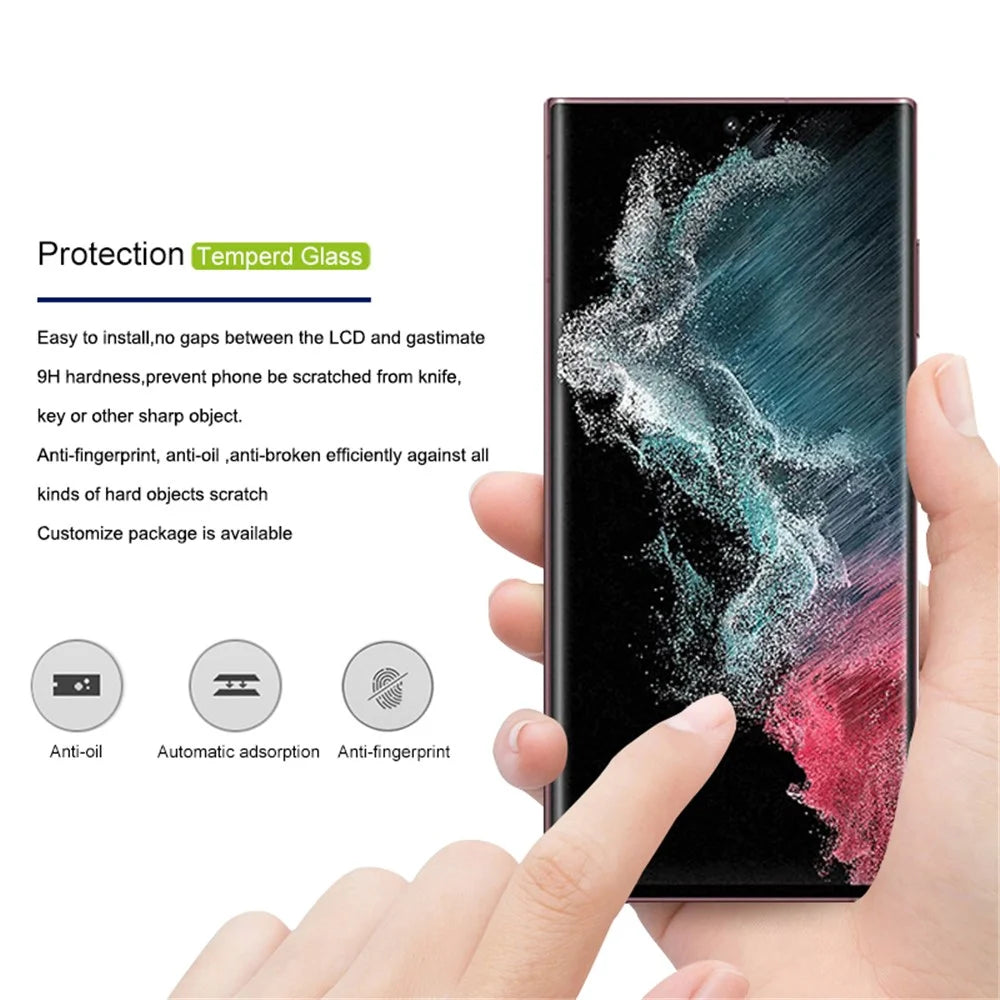 MOCOLO 25Pcs For Samsung Galaxy S22 Ultra 5G Screen Protector 3D Curved Tempered Glass Film - 4