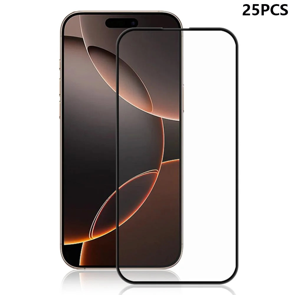 MOCOLO 25Pcs For iPhone 16 Pro Screen Protector 3D Curved Tempered Glass Full Glue Film - 1