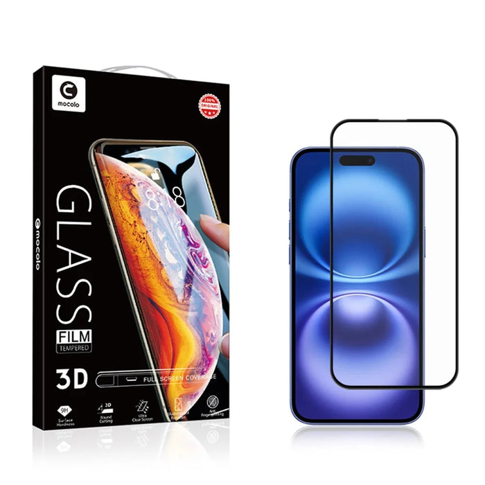 MOCOLO 25Pcs For iPhone 16 Screen Protector 3D Curved Tempered Glass Full Glue Film - 6
