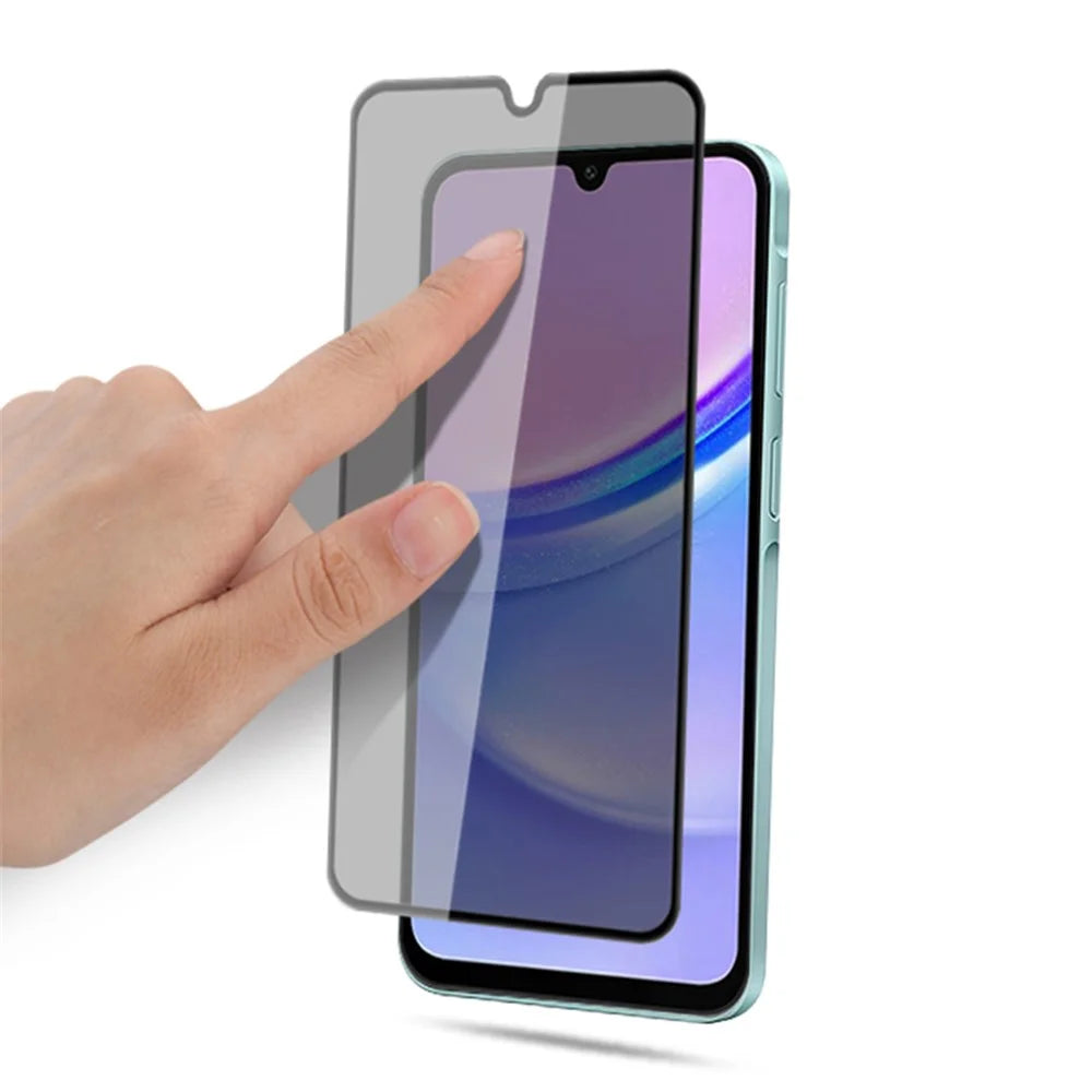 Bulk Purchasing MOCOLO Screen Protector For Samsung Galaxy A15 4G / 5G / A25 5G (Global) Anti Spy Silk Printing Tempered Glass Film - Black - 2
