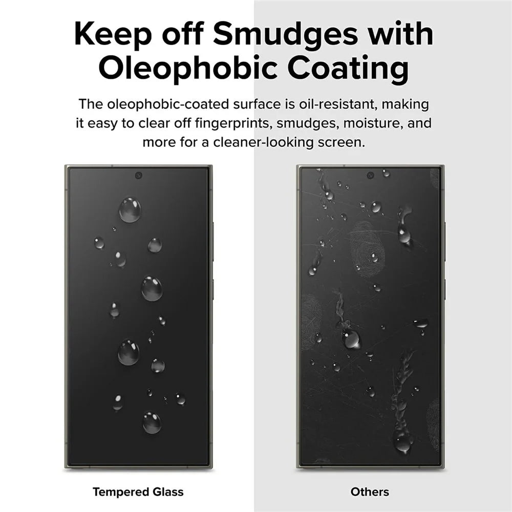 2 Sets For Samsung Galaxy S25 Ultra Tempered Glass HD Clear Screen Protector with Automatic Dust Removal Tool - 2
