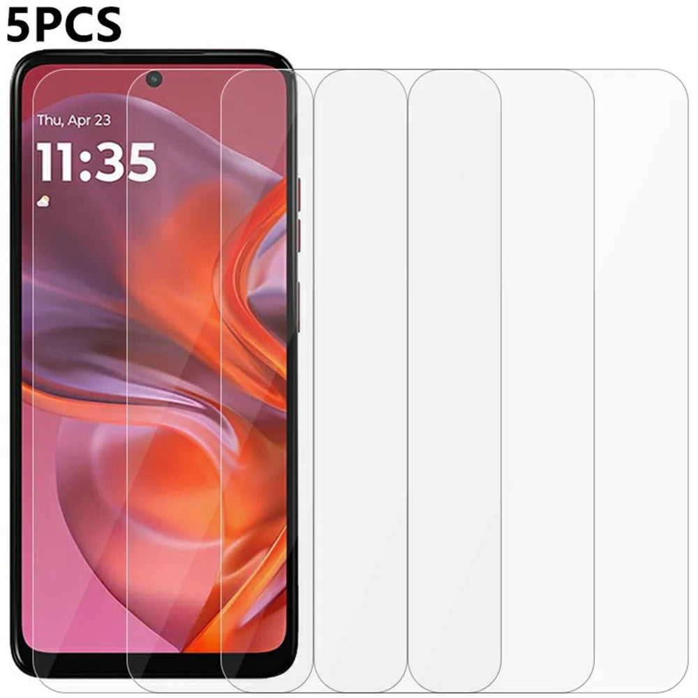 5Pcs For Motorola Moto G05 4G Screen Protector 0.3mm 2.5D Tempered Glass Clear Film - 1