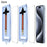 2 Sets For iPhone 15 Pro Max Tempered Glass HD Clear Screen Protector with Automatic Dust Removal Tool - 1