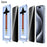 2 Sets For iPhone 15 Pro Max Anti Spy Tempered Glass Screen Protector with Automatic Dust Removal Tool - 1