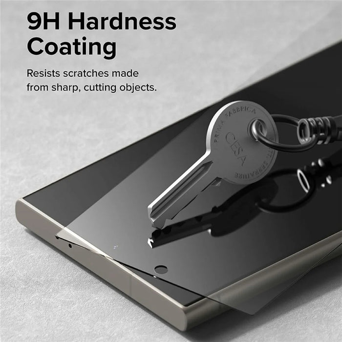 For Samsung Galaxy S24 Ultra Tempered Glass HD Clear Screen Protector with Automatic Dust Removal Tool - 5