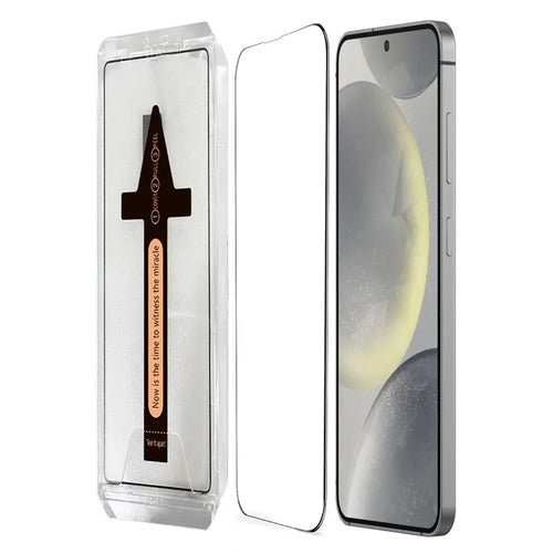 For Samsung Galaxy S24+ Tempered Glass HD Clear Screen Protector with Automatic Dust Removal Tool - 1