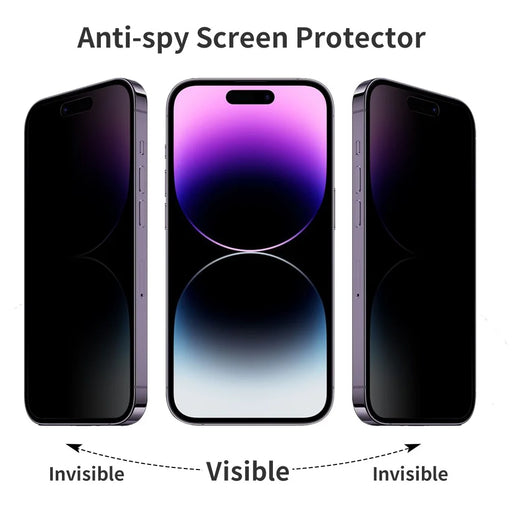 NORTHJO A+ For iPhone 14 Pro Max 28 Degree Anti-spy Silk Printing Screen Protector 0.3mm 2.5D High Aluminum-silicon Glass Film - 2
