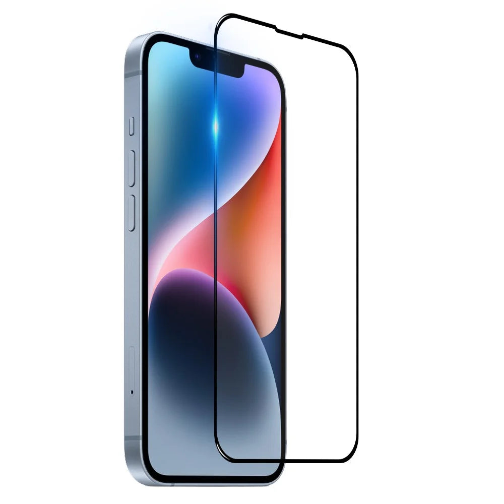 NORTHJO A+ 0.3mm 2.5D Screen Protector for iPhone 14, Silk Printing High Aluminum-silicon Glass Full Cover Film - 3