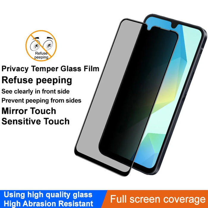 IMAK For Samsung Galaxy A16 4G / 5G Anti Peep Tempered Glass Screen Protector Full Coverage - 2