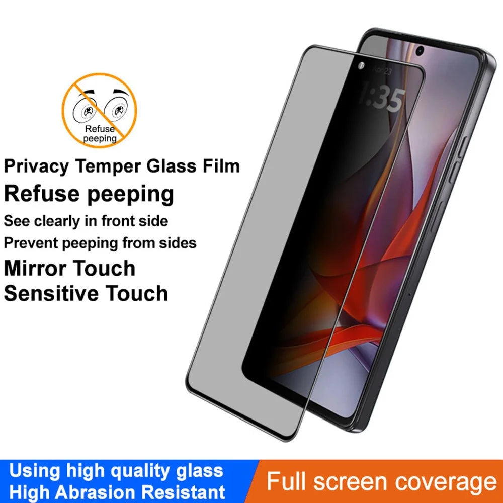 IMAK For Motorola Moto G75 5G Anti Peep Tempered Glass Screen Protector Full Coverage - 2