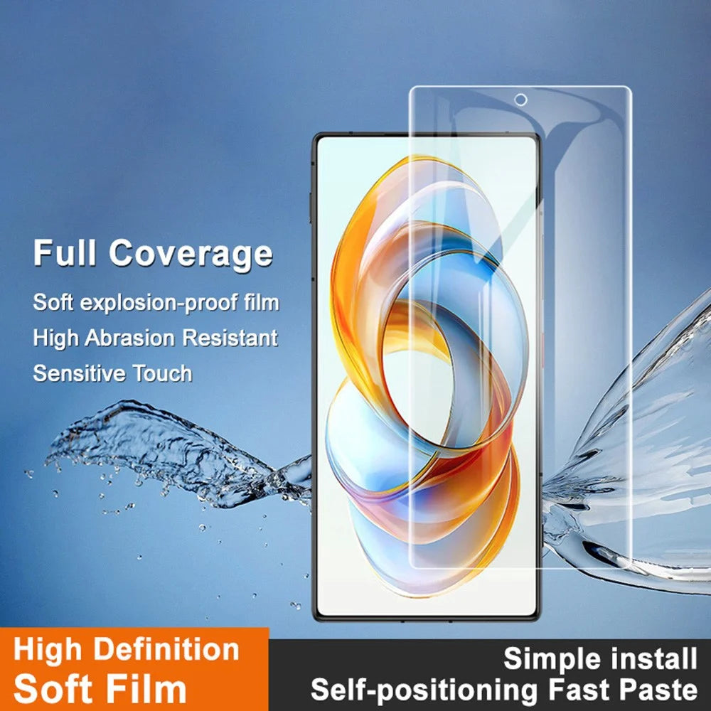 IMAK Hydrogel Film 4th Gen for ZTE nubia Z70S Ultra 5G / nubia Z70 Ultra 5G Full Screen Protector Ultra Clear Soft TPU Film - 3