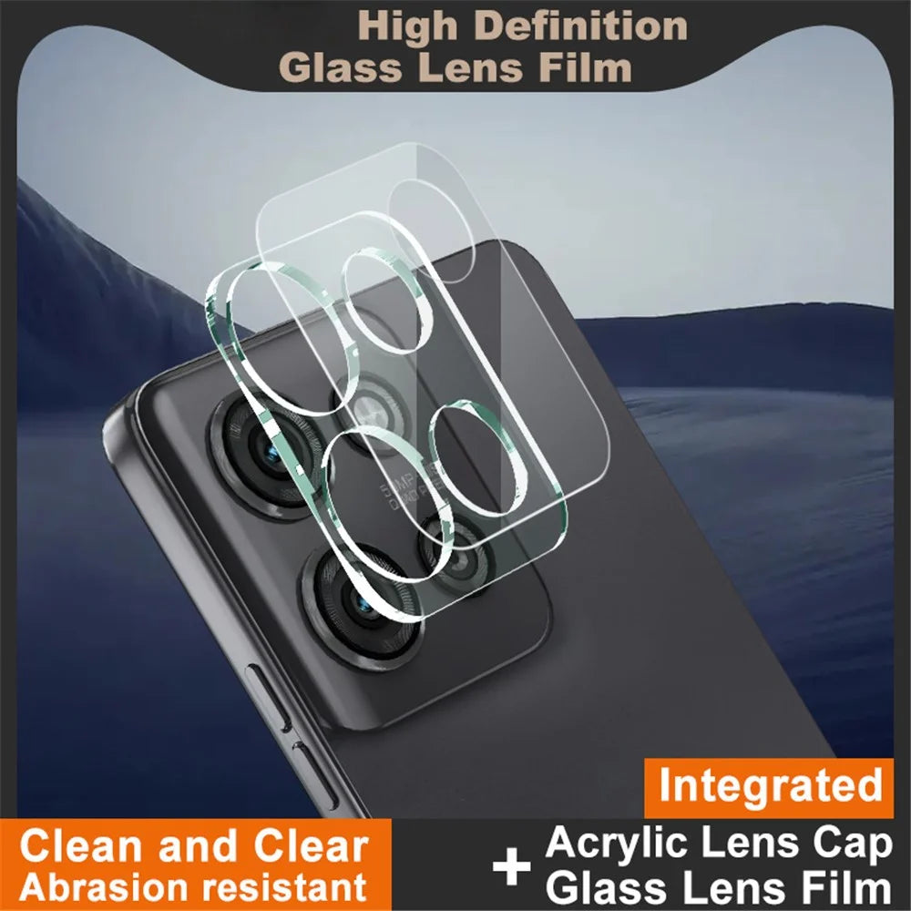 IMAK For Motorola Moto G75 5G Tempered Glass Camera Lens Protector + Acrylic Lens Cap - 2