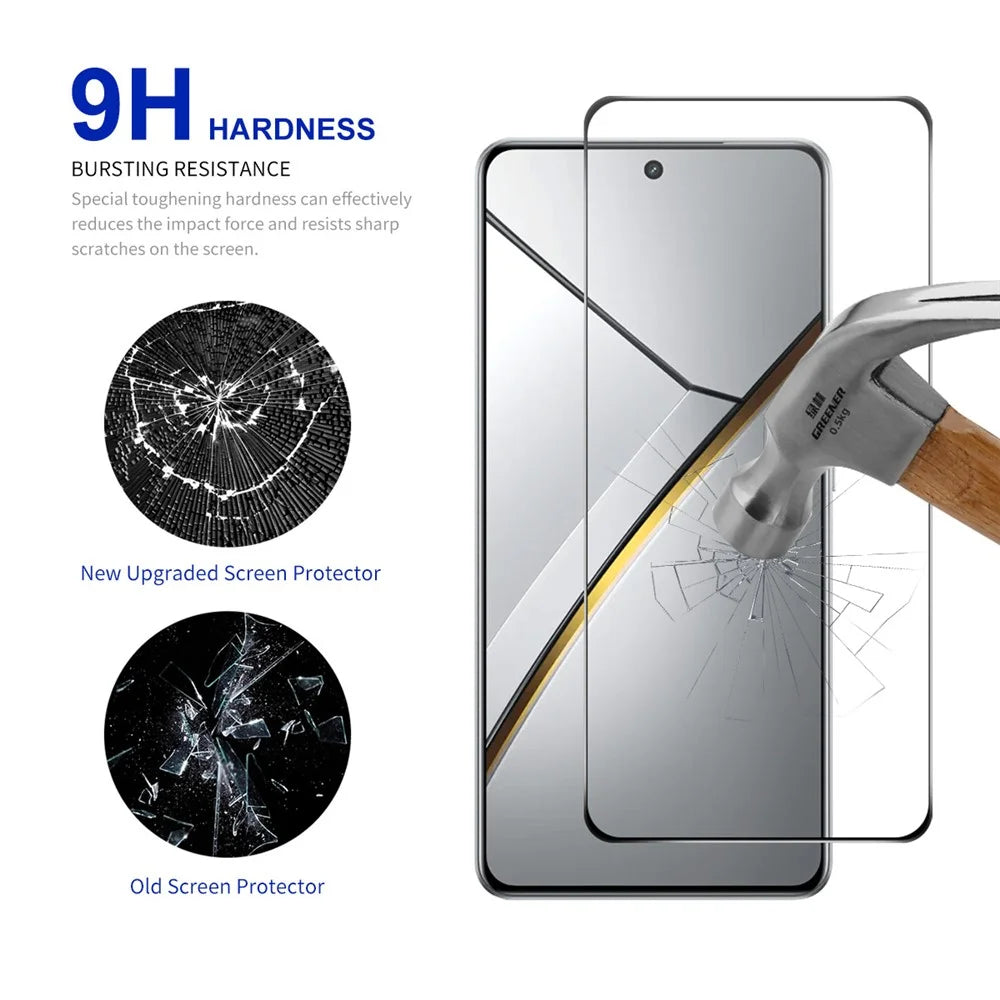 RURIHAI 10Pcs For Realme Neo7 5G High Aluminium-Silicon Glass Film 0.26mm 2.5D Screen Protector - 4