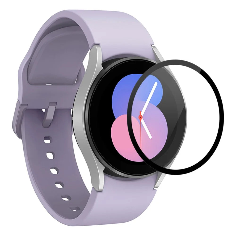 ENKAY HAT PRINCE For Samsung Galaxy Watch 5 40mm Tempered Glass Screen Protector Anti-Scratch Silk Printing 9H Screen Protector Full Coverage HD Screen Film - 1