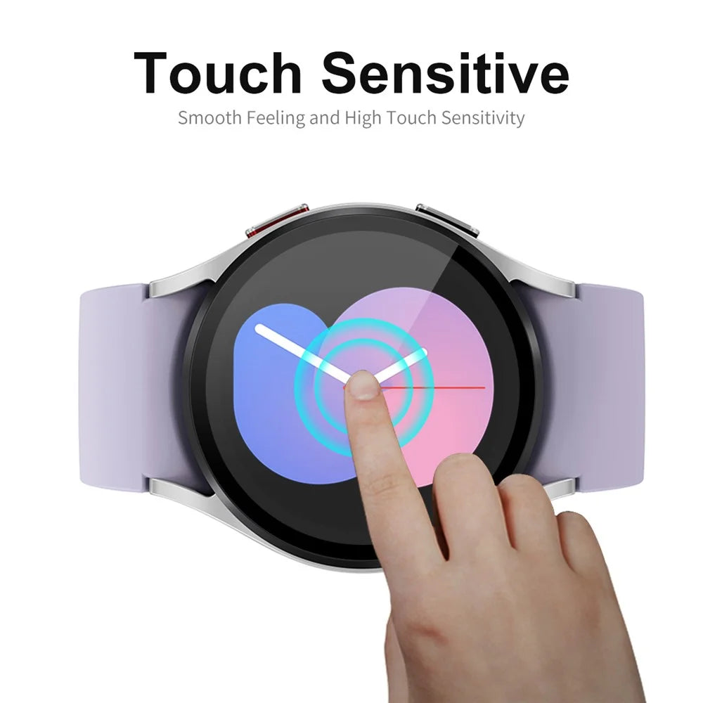 ENKAY HAT PRINCE For Samsung Galaxy Watch 5 40mm Tempered Glass Screen Protector Anti-Scratch Silk Printing 9H Screen Protector Full Coverage HD Screen Film - 3