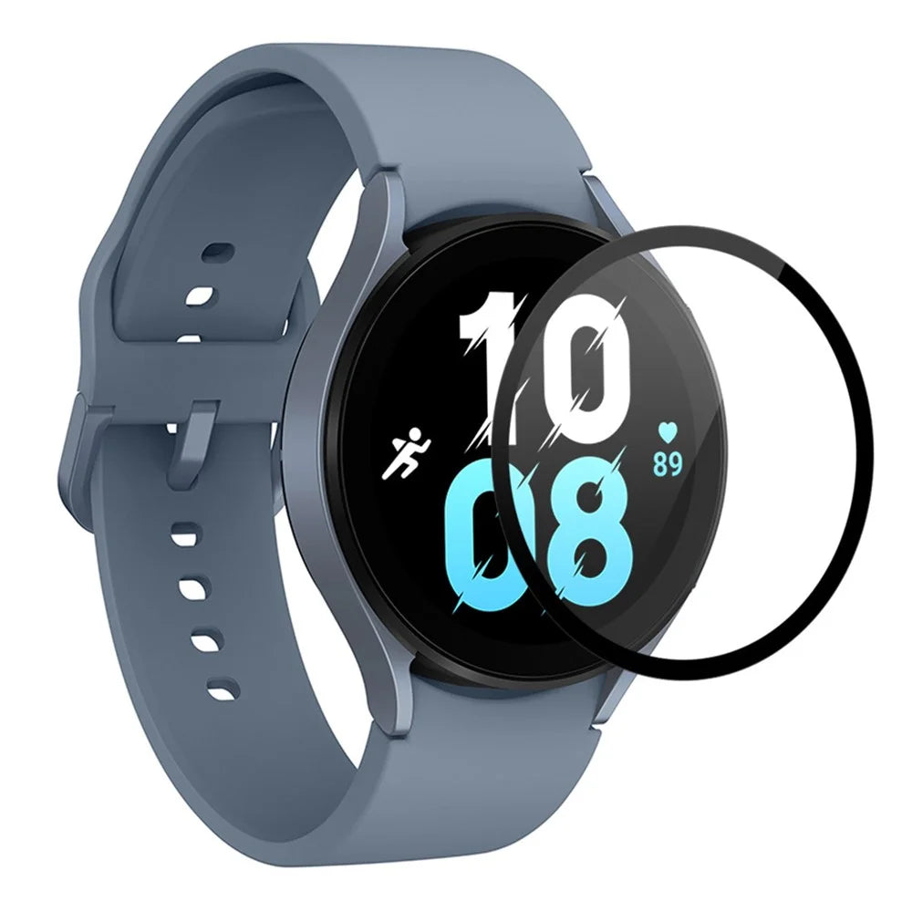 ENKAY HAT PRINCE For Samsung Galaxy Watch 5 44mm Tempered Glass Screen Protector Anti-Scratch Ultra Clear 9H Screen Protector Silk Printing Full Coverage Screen Film - 1