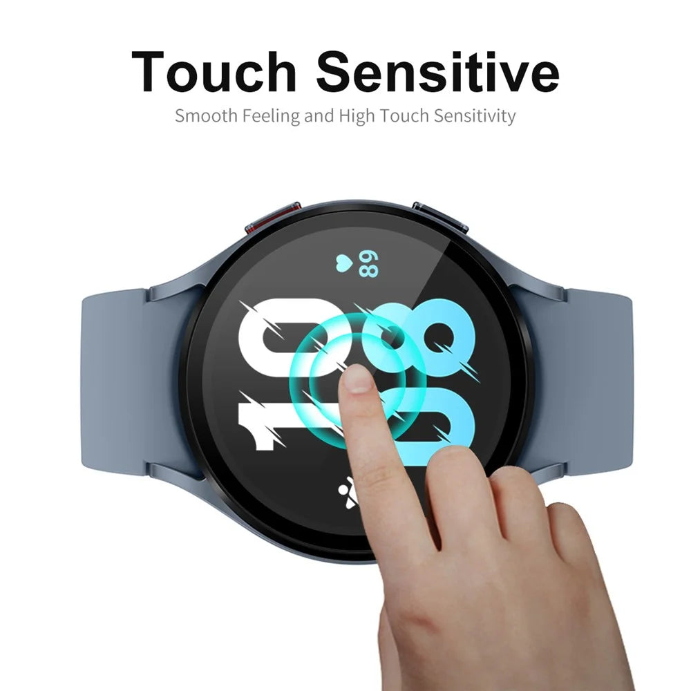 ENKAY HAT PRINCE 2Pcs / Set Ultra Clear Tempered Glass Screen Film for Samsung Galaxy Watch 5 44mm Anti-Scratch Screen Protector 9H Silk Printing Full Coverage Screen Film - 3