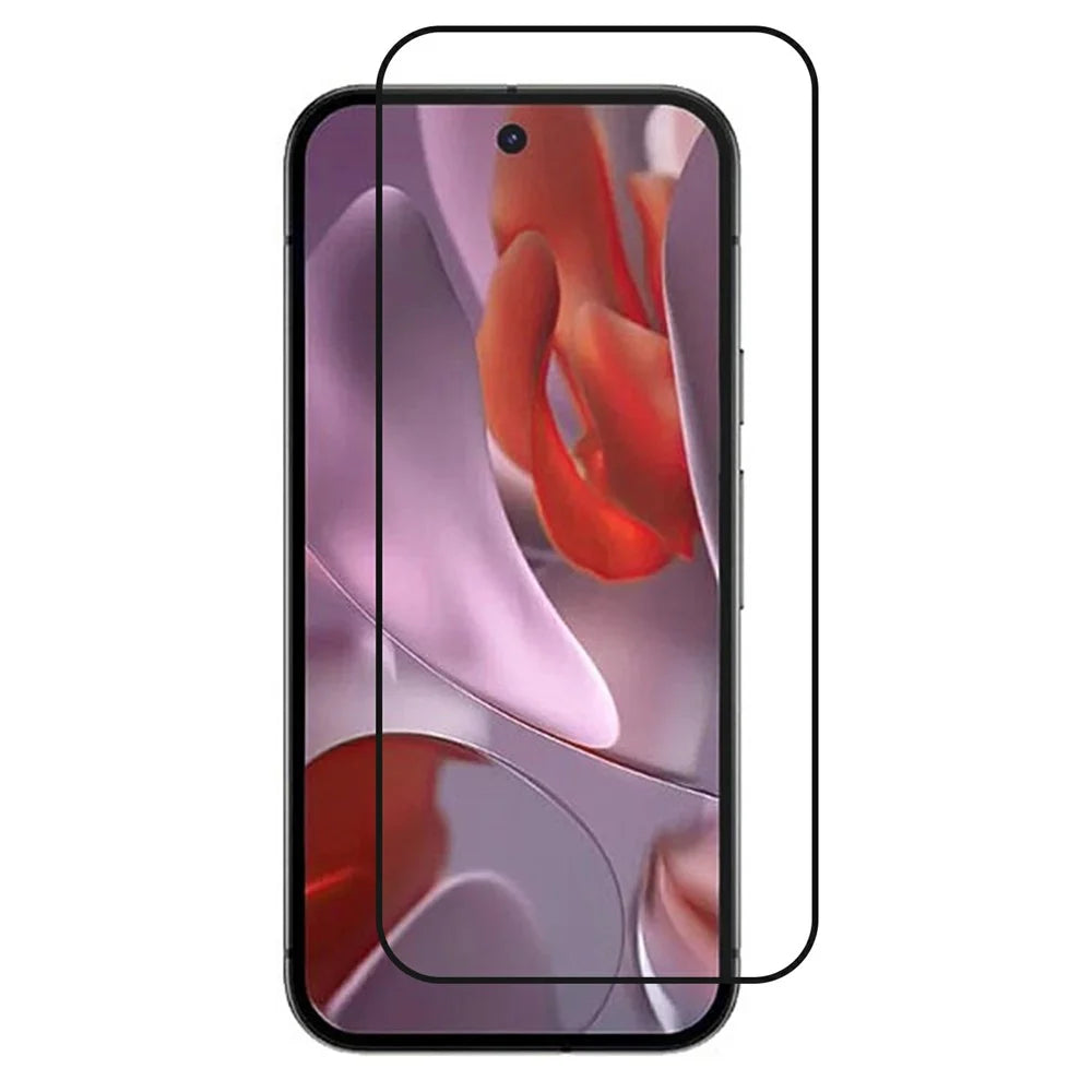 For Google Pixel 9a Screen Protector High Aluminum-Silicon Glass Anti-Static Silk Printing Film - 1