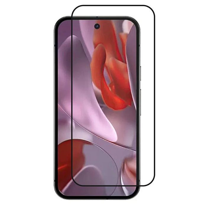 For Google Pixel 9a Screen Protector High Aluminum-Silicon Glass Anti-Static Silk Printing Film - 1