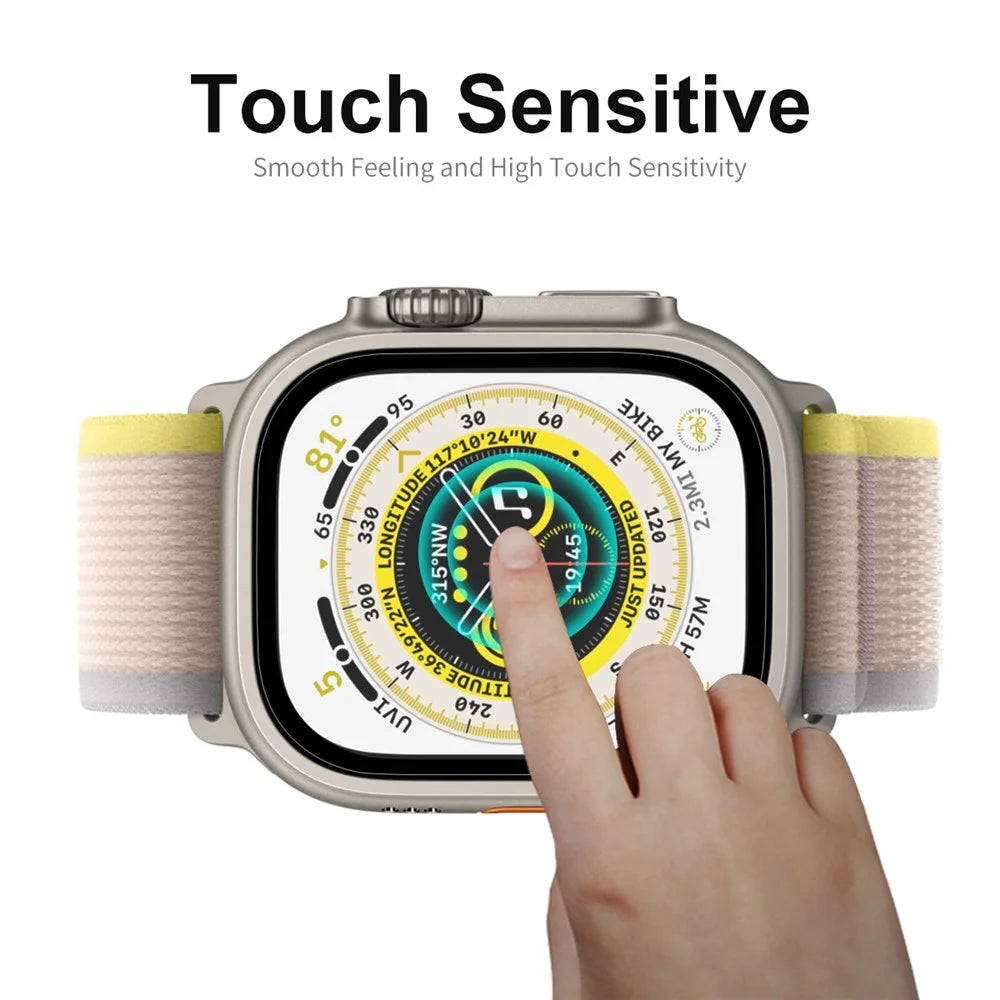 ENKAY HAT PRINCE For Apple Watch Ultra 3 / Ultra 2 / Ultra 49mm Tempered Glass Screen Protector Silk Printing 9H Full Coverage HD Screen Film - 3
