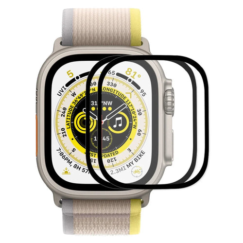 ENKAY HAT PRINCE 2Pcs / Set Tempered Glass Screen Protector for Apple Watch Ultra 3 / Ultra 2 / Ultra 49mm 9H HD Silk Printing Screen Film - 1
