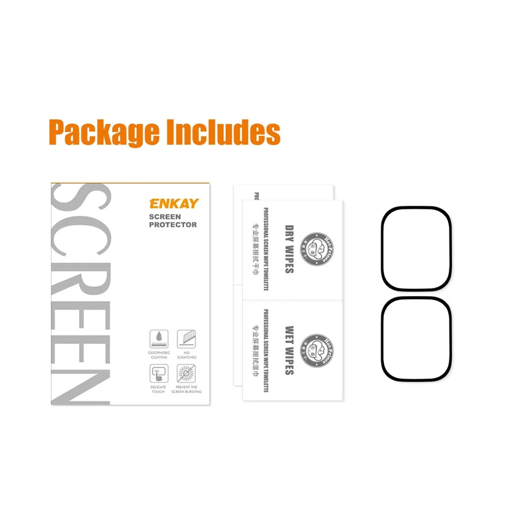 ENKAY HAT PRINCE 2Pcs / Set Tempered Glass Screen Protector for Apple Watch Ultra 3 / Ultra 2 / Ultra 49mm 9H HD Silk Printing Screen Film - 7