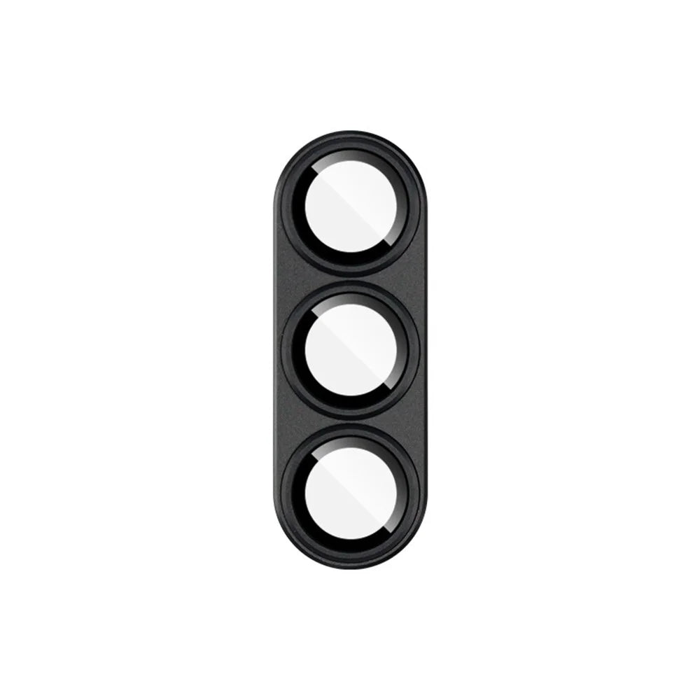 IMAK For Samsung Galaxy S25 Camera Lens Film Metal Lens Cap + Tempered Glass Lens Protector - Black - 2
