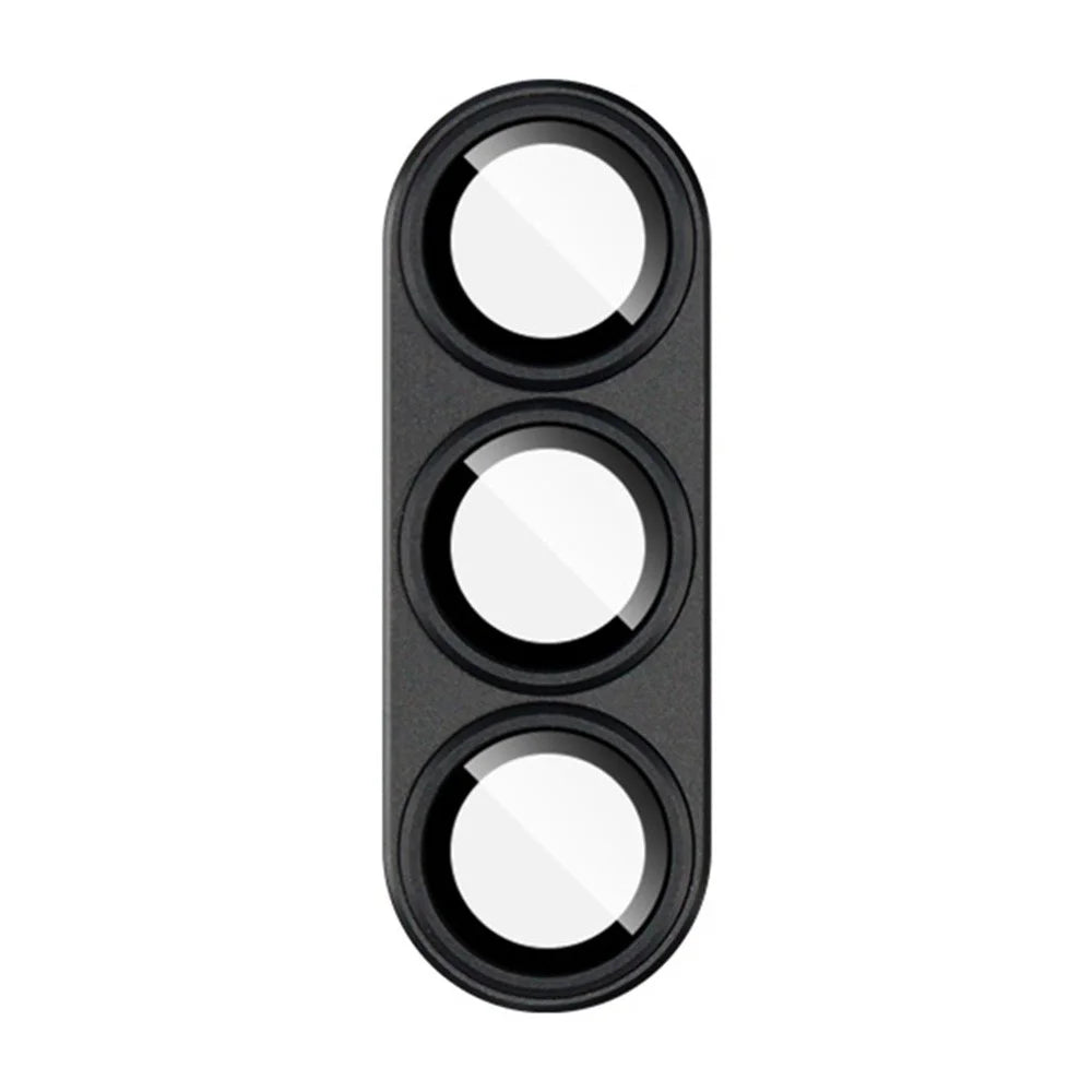 IMAK For Samsung Galaxy S25+ Camera Lens Film Metal Lens Cap + Tempered Glass Lens Protector - Black - 2