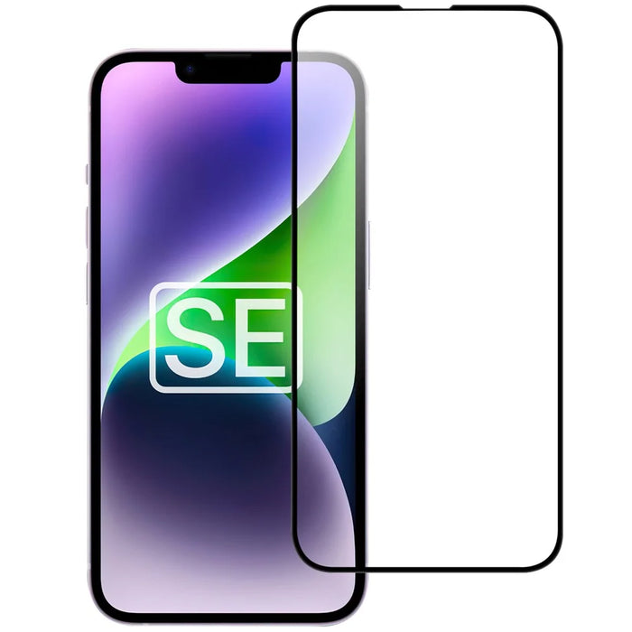 For iPhone 17e / 16e AGC Tempered Glass with Black Edge Full Glue Full Coverage Screen Protector - 1