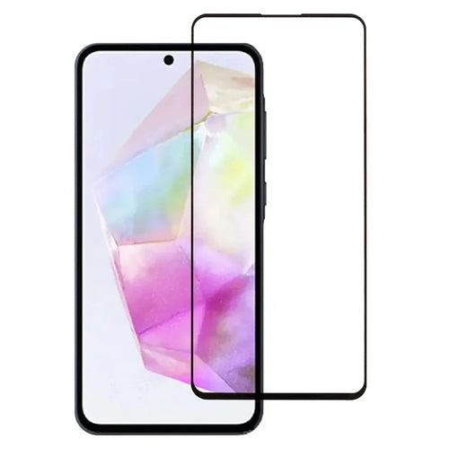 For Samsung Galaxy A56 5G / A36 5G Tempered Glass Screen Protector Full Glue Silk Printing Film - 1