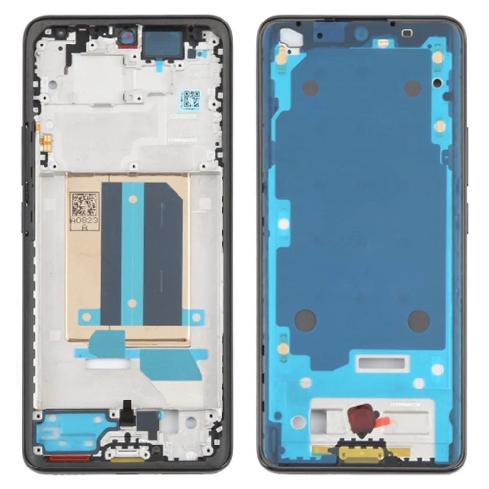 For Xiaomi Redmi Note 14 Pro+ 5G OEM Middle Plate Frame Repair Part (A-Side) (Without Logo) - Black - 1