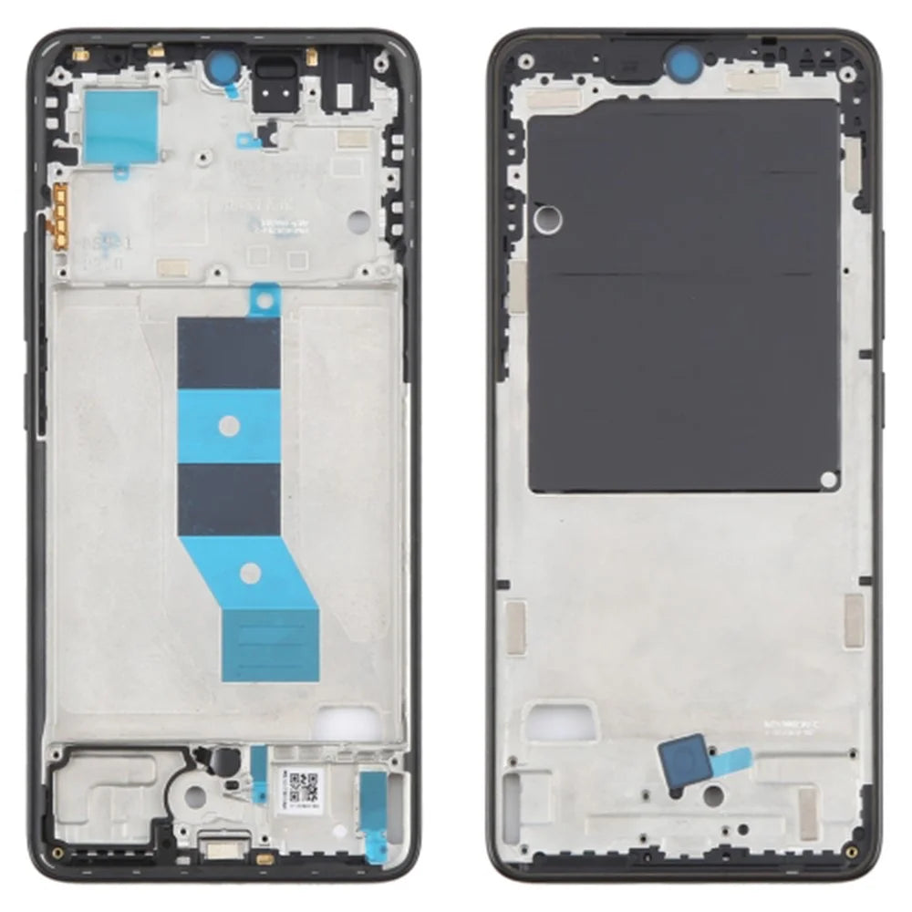 For Xiaomi Redmi Note 14 5G OEM Middle Plate Frame Repair Part (A-Side) (Without Logo) - Black - 1