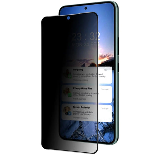 IMAK Screen Protector For Samsung Galaxy S22 5G / S23 Anti-spy Tempered Glass Film Full Glue Full Covering Sensitive Touch Screen Film - 2
