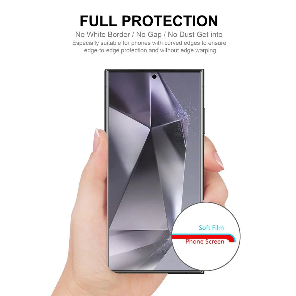 ENKAY HAT PRINCE For Samsung Galaxy S25 Ultra   2Pcs Screen Protector Transparent Soft Hydrogel Film - Transparent - 4