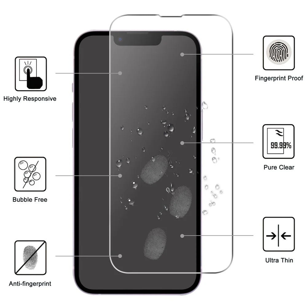 For iPhone 17e / 16e Screen Protector HD Tempered Glass Film 2.5D - 2