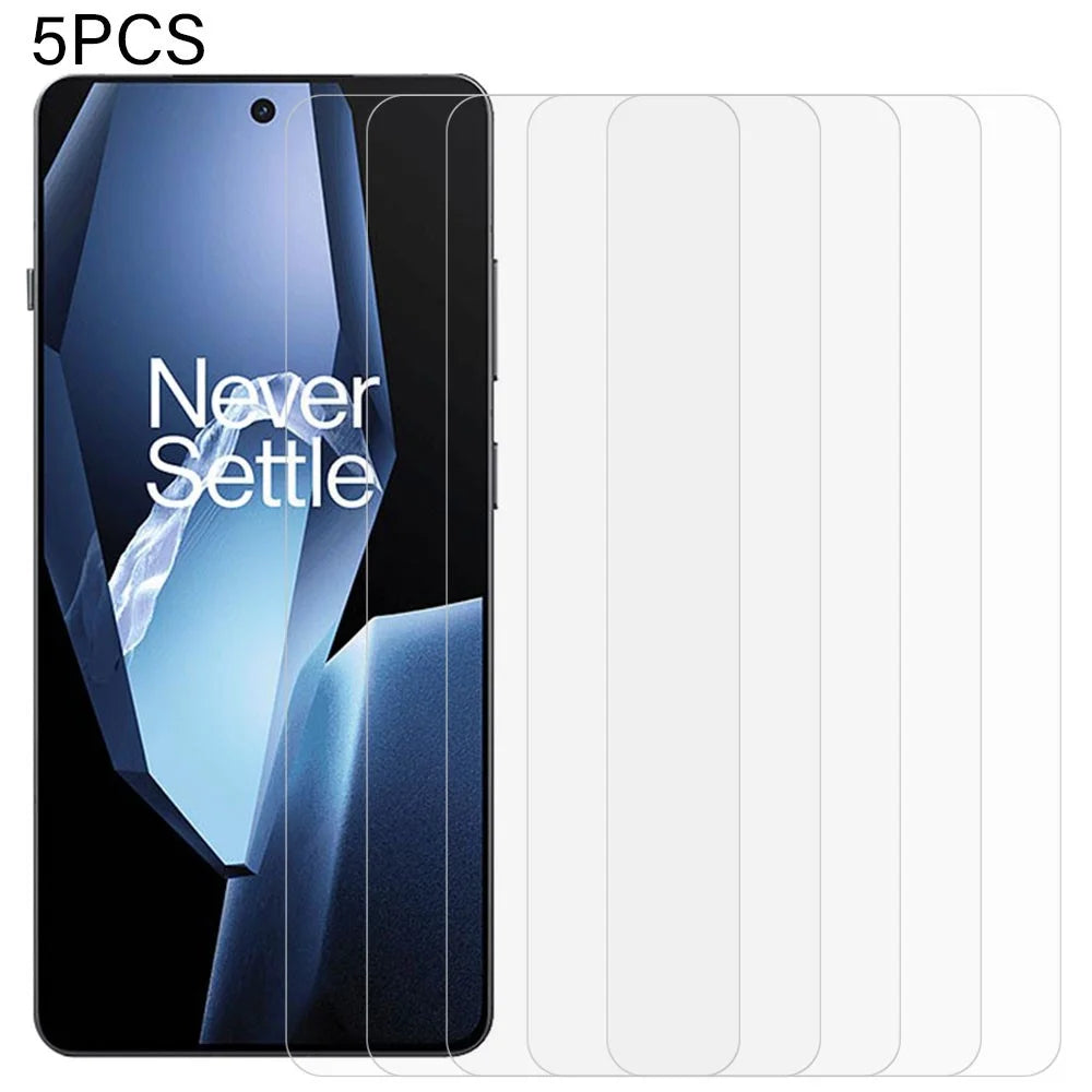 5Pcs Screen Protector For OnePlus 13R 5G  /  Ace 5 5G  /  Ace 5 Pro 5G 0.3mm 2.5D Tempered Glass Clear Film - 1