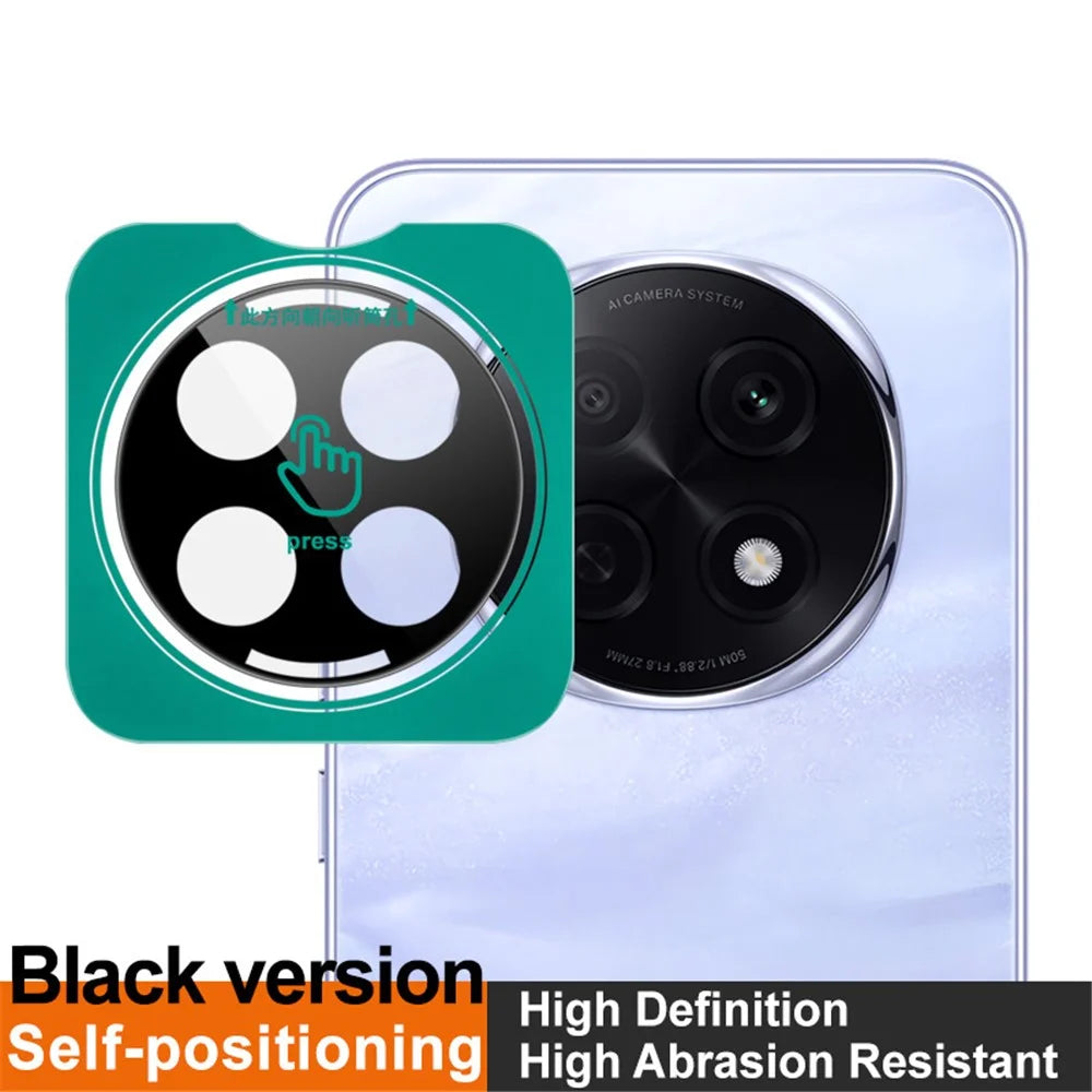 IMAK For Oppo F29 Pro 5G (Global) / A5 Pro 5G (China) Tempered Glass Camera Lens Protector with Self Positioning Frame (Black Version) - 3