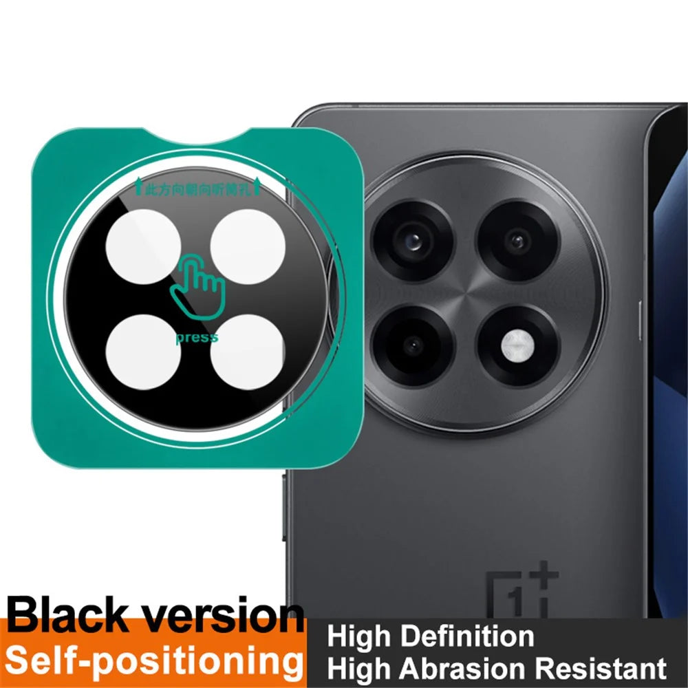 IMAK For OnePlus Ace 5 5G / Ace 5 Pro 5G / 13R 5G Tempered Glass Camera Lens Protector with Self Positioning Frame (Black Version) - 3