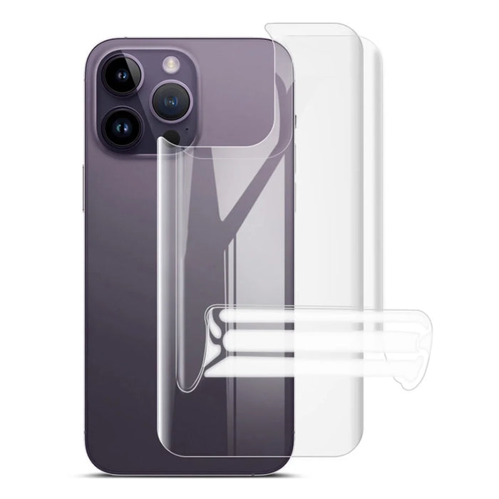 IMAK 2Pcs / Set Hydrogel Film III Phone Back Cover Film for iPhone 14 Pro Max, Anti-scratch Full Coverage Clear Back Protector - 1