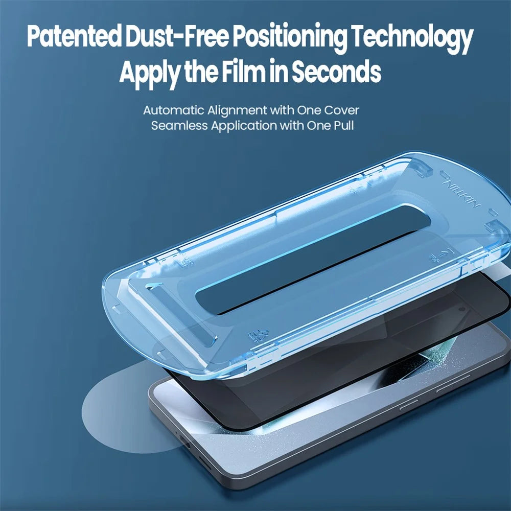 NILLKIN For Samsung Galaxy S25+ Anti-Peep Screen Protector Anti-Scratch AGC Glass Full Screen Film - 5