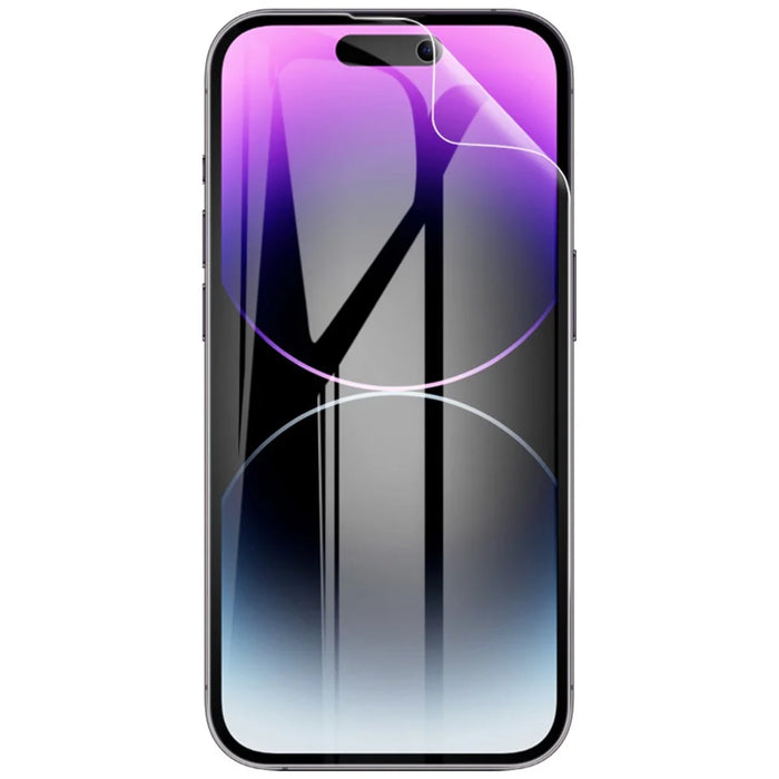 IMAK 2Pcs / Set Screen Protector for iPhone 14 Pro Max, Full Coverage Ultra Clear Anti-abrasion Soft TPU Hydrogel Film III - 4
