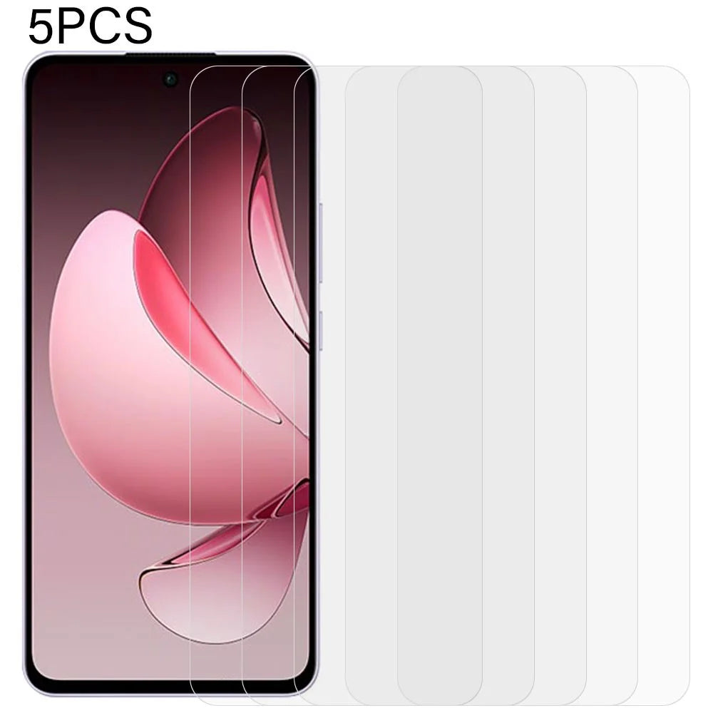 5Pcs For Oppo Reno13 F 5G (Reno 13 FS 5G) / 4G Screen Protector 0.3mm 2.5D Tempered Glass Clear Film - 1