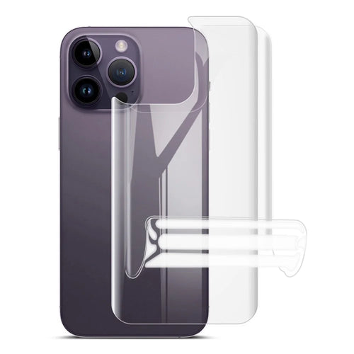 IMAK 2Pcs / Set Hydrogel Film III Soft TPU Phone Back Film for iPhone 14 Pro, Anti-scratch Abrasion-resistant Full Cover Back Protector - 1