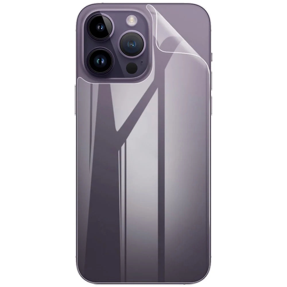 IMAK 2Pcs / Set Hydrogel Film III Soft TPU Phone Back Film for iPhone 14 Pro, Anti-scratch Abrasion-resistant Full Cover Back Protector - 3