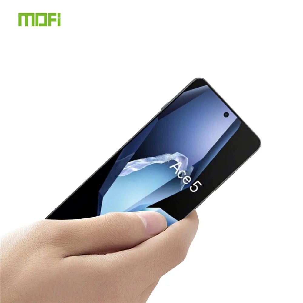 MOFI For OnePlus Ace 5 5G Screen Protector  9H Full Glue Full Coverage High Aluminum-Silicon Glass Film - Black - 2