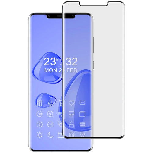 IMAK for Huawei Mate 50 Pro 4G 3D Curved Side Glue Tempered Glass Screen Protector Full Cover HD Clear Screen Protective Film - 1
