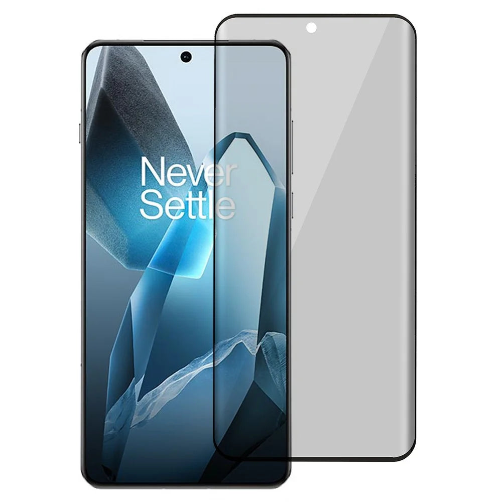 For OnePlus 13 Privacy Screen Protector Curved Edge Tempered Glass Anti Spy Film - 1