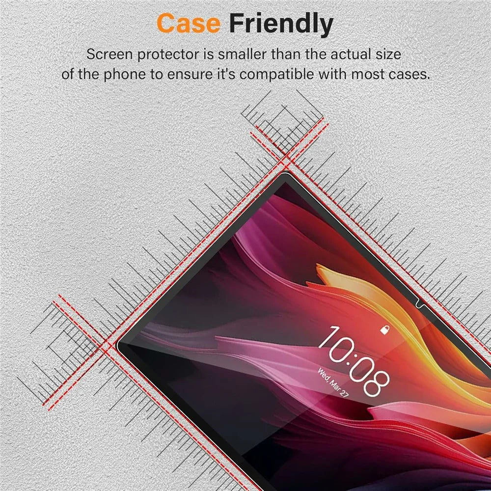 For Lenovo Tab K11 Plus Tempered Glass Screen Protector 2.5D Straight Edge Screen Film - 6